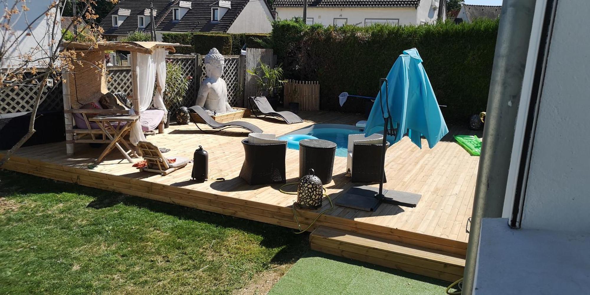 La Serenite Balinaise, Chambre Et Sdb Privee, Jardin , Piscine Et Jacuzzi En Saison, Pres De Chantilly, Parc Asterix Et Cdg Et Paris En 20' Orry-La-Ville Екстер'єр фото