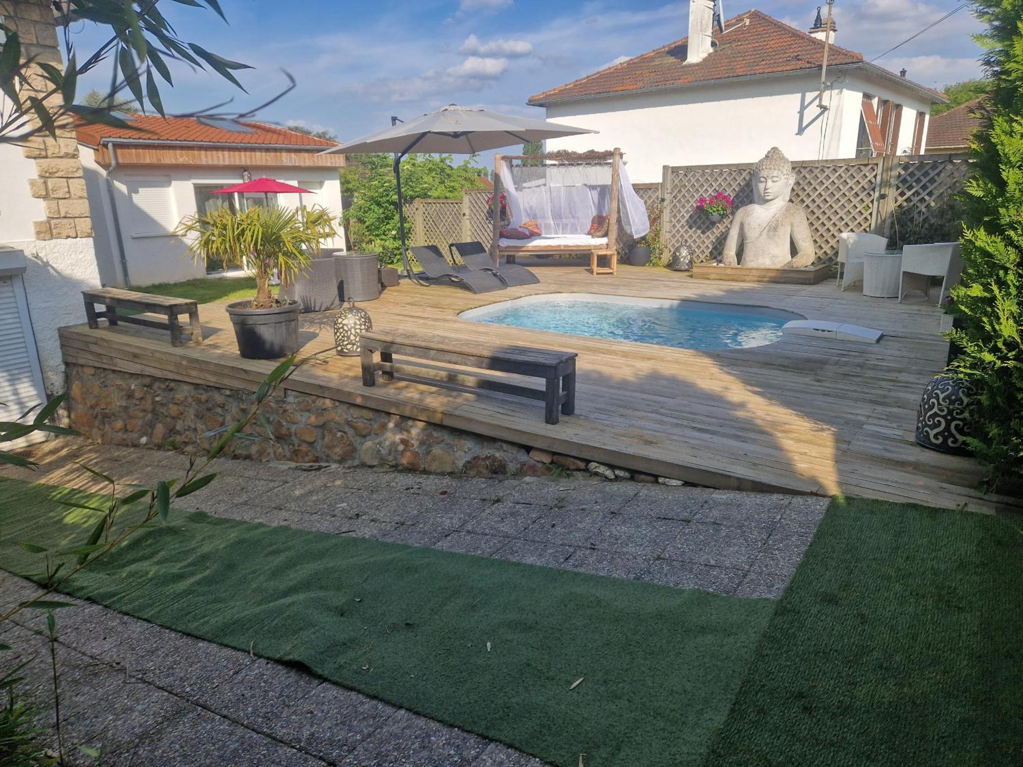 La Serenite Balinaise, Chambre Et Sdb Privee, Jardin , Piscine Et Jacuzzi En Saison, Pres De Chantilly, Parc Asterix Et Cdg Et Paris En 20' Orry-La-Ville Екстер'єр фото