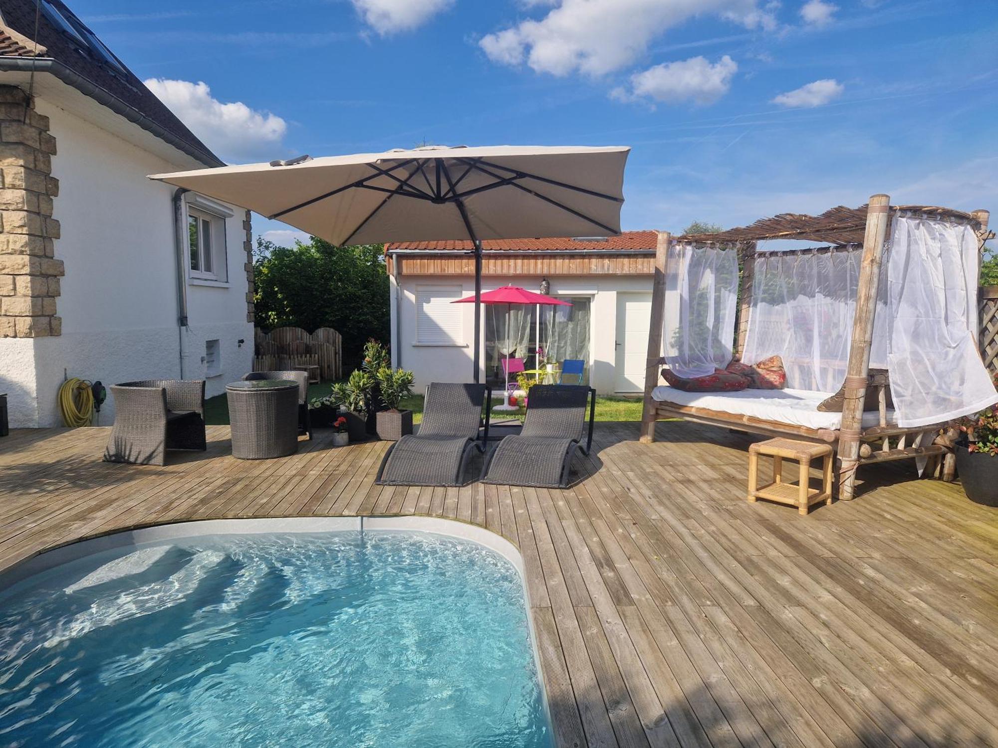 La Serenite Balinaise, Chambre Et Sdb Privee, Jardin , Piscine Et Jacuzzi En Saison, Pres De Chantilly, Parc Asterix Et Cdg Et Paris En 20' Orry-La-Ville Екстер'єр фото